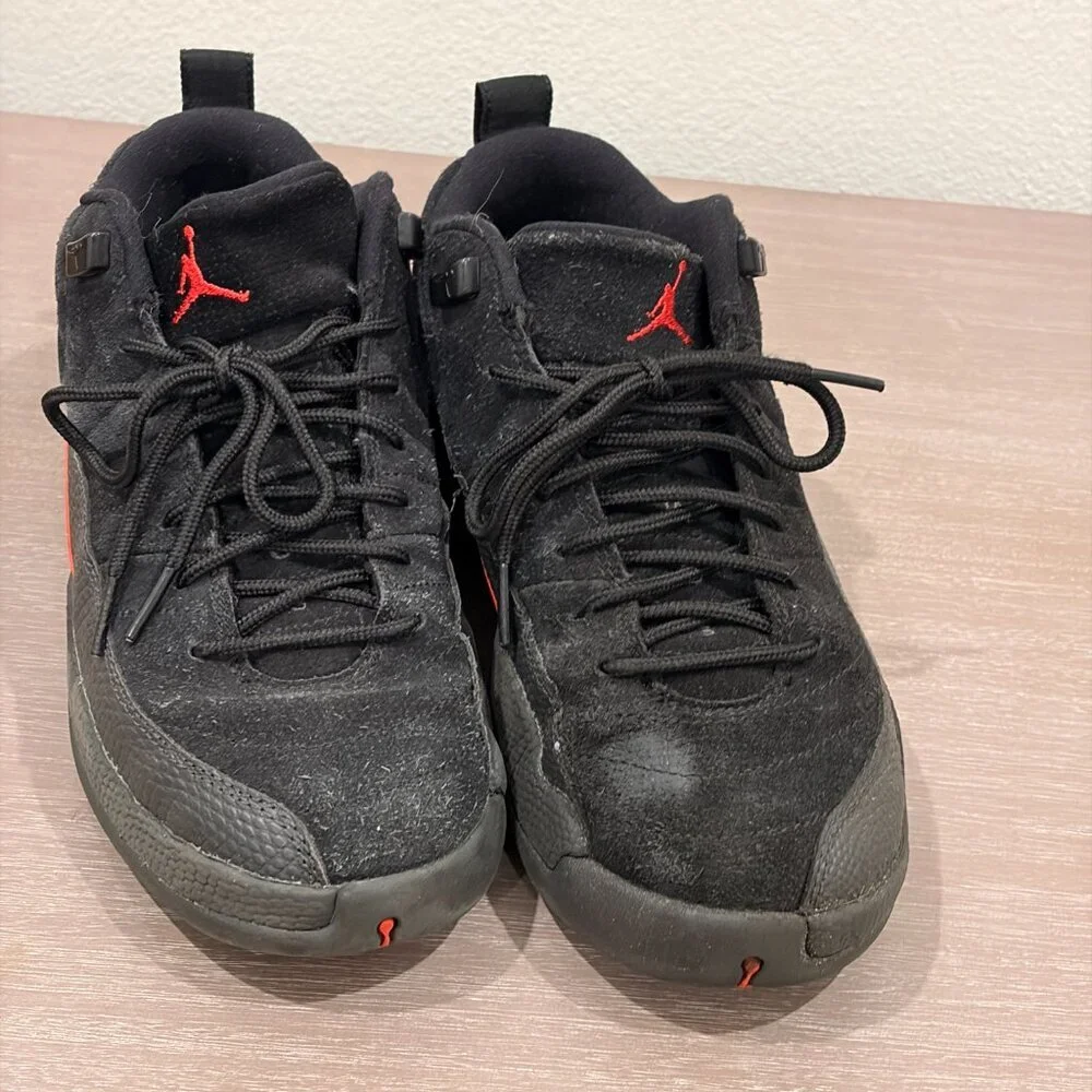 2017 Air Jordan 12 Retro Low BG 'Black Max Orange'